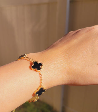Black clover bracelet
