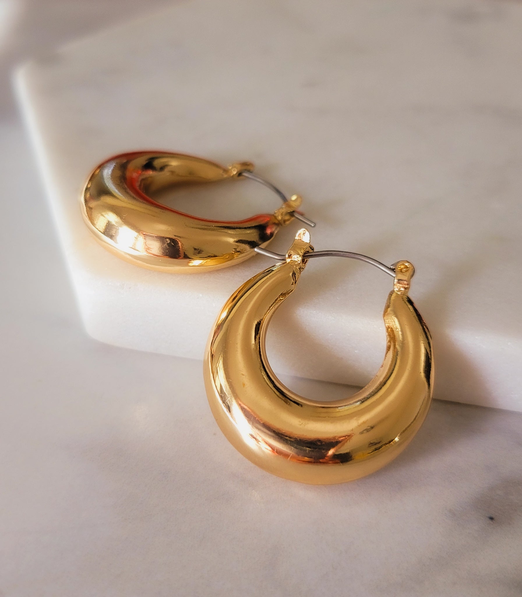 Celeste 14k gold filled hoop earrings