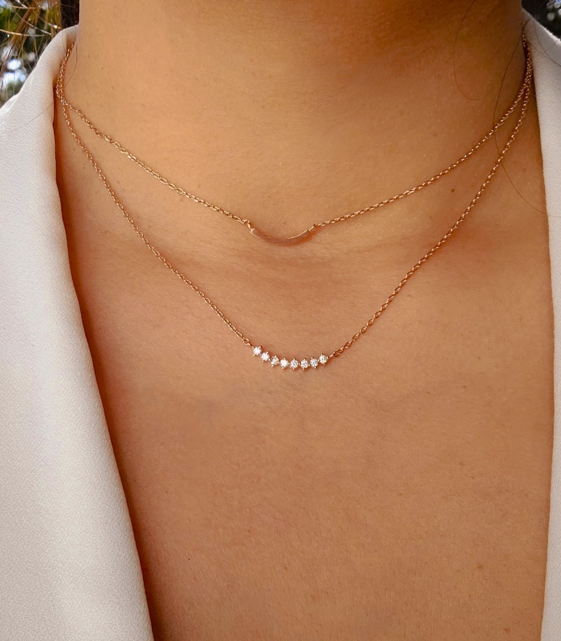 Salma Rose Gold layer necklace