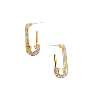 Ana safety pin earrings